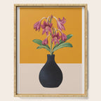 Flowers in Black Vase 2 Serving Tray Gallery Image 1