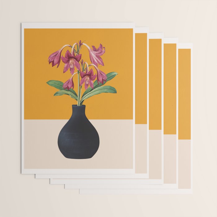 Flowers in Black Vase 2 Wrapping Paper Gallery Image 3