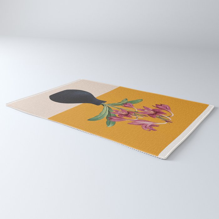 Flowers in Black Vase 2 Rug Gallery Image 3