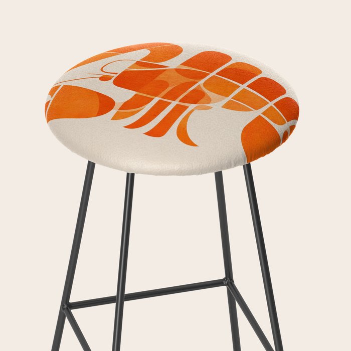 Abstract Lobster in Orange Stool Gallery Image 2