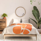 Abstract Lobster in Orange Comforter Gallery Image 3