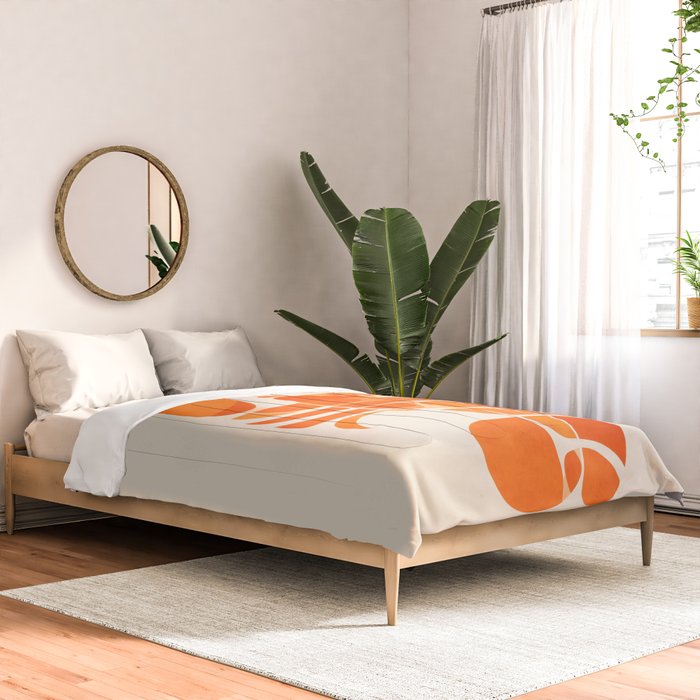Abstract Lobster in Orange Comforter Gallery Image 2