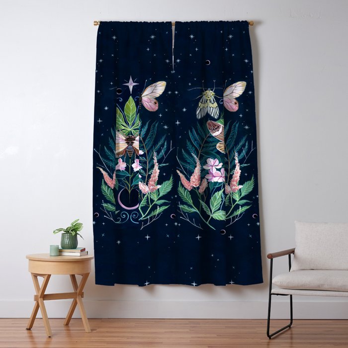 Cicada Moon Window Curtain Gallery Image 5