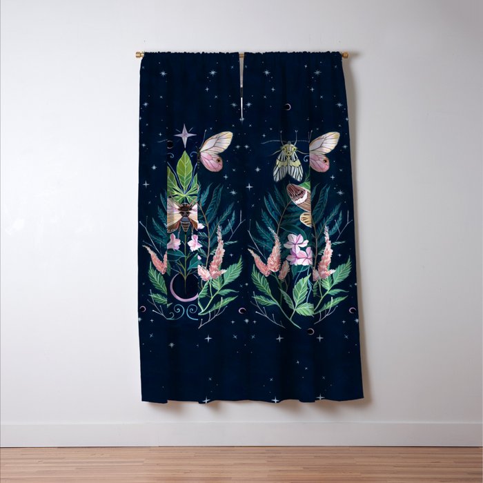 Cicada Moon Window Curtain Gallery Image 3