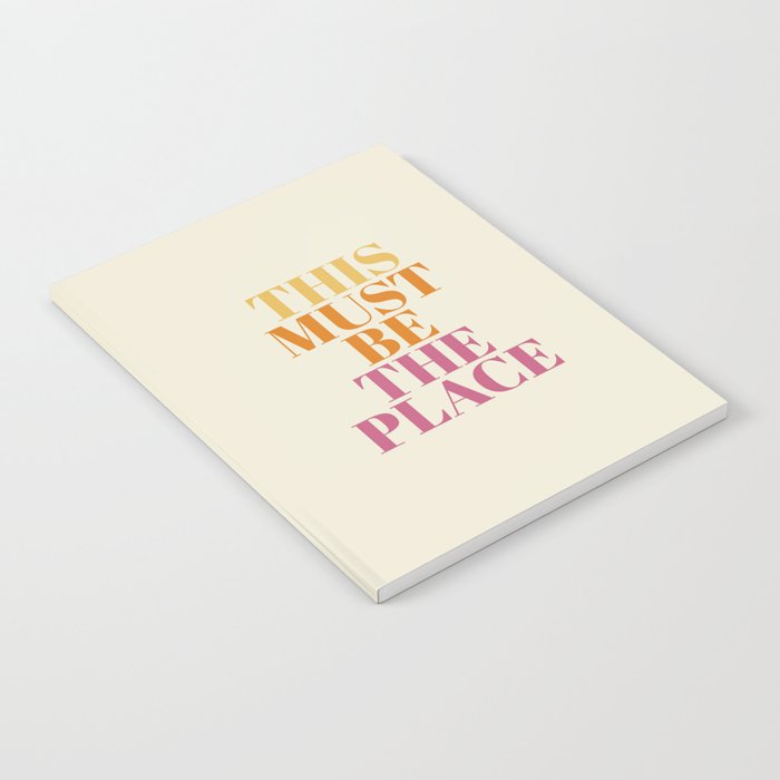 This Must Be The Place Notebook Gallery Image 1