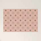 Crossroads Geometric Peach Multi Welcome Mat Gallery Image 1