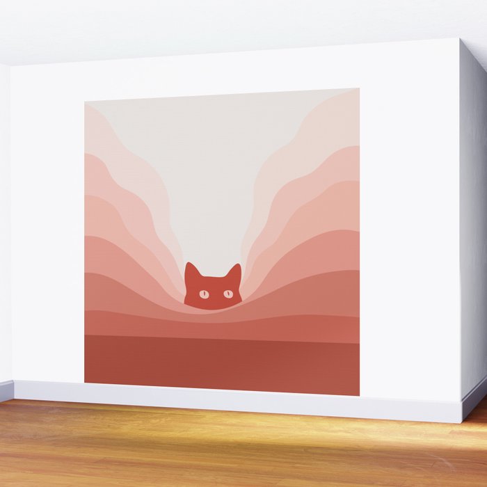 Cat Landscape 78 Wall Mural Gallery Image 2