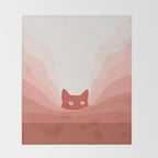 Cat Landscape 78 Throw Blanket Gallery Image 2