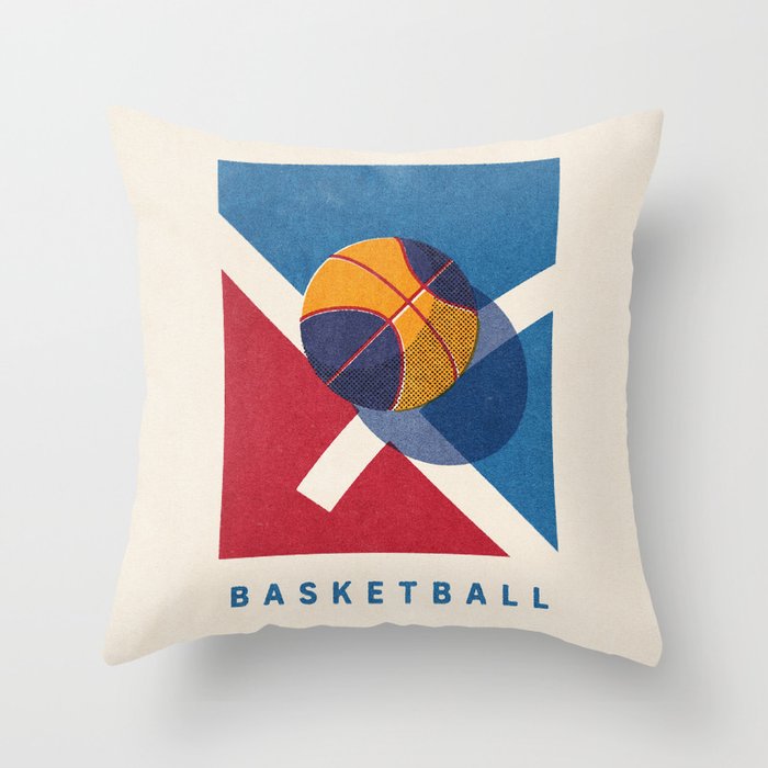 BALLS - Basketball 3X3 - Summer Games Throw Pillow Gallery Image 6