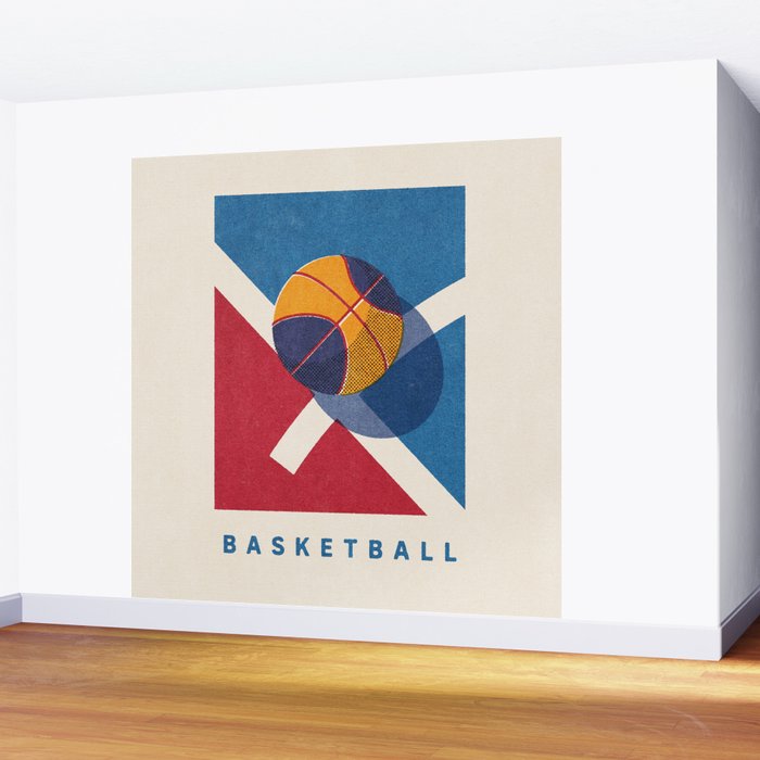 BALLS - Basketball 3X3 - Summer Games Wall Mural Gallery Image 2