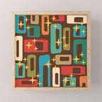 Retro Mid Century Modern Abstract Pattern 222 Mini Art Print Gallery Image 1