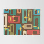 Retro Mid Century Modern Abstract Pattern 222 Rug Gallery Image 2