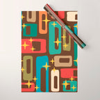 Retro Mid Century Modern Abstract Pattern 222 Wrapping Paper Gallery Image 1