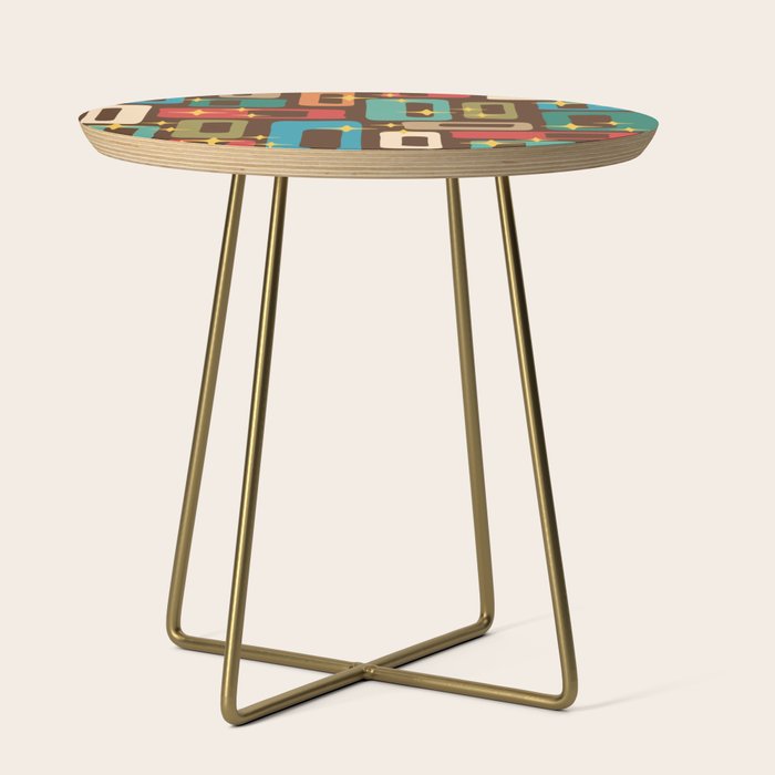 Retro Mid Century Modern Abstract Pattern 222 Side Table Gallery Image 1