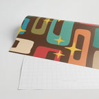 Retro Mid Century Modern Abstract Pattern 222 Wrapping Paper Gallery Image 2