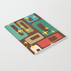 Retro Mid Century Modern Abstract Pattern 222 Notebook Gallery Image 2