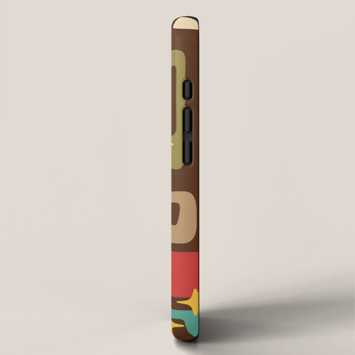 Retro Mid Century Modern Abstract Pattern 222 iPhone Case Gallery Image 2