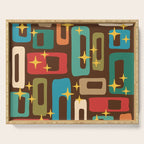 Retro Mid Century Modern Abstract Pattern 222 Serving Tray Gallery Image 1
