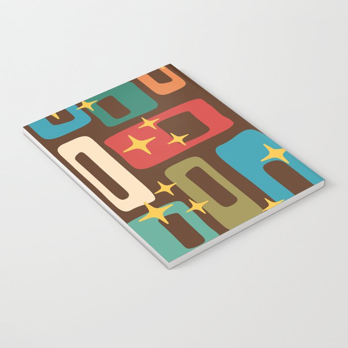 Retro Mid Century Modern Abstract Pattern 222 Notebook Gallery Image 3