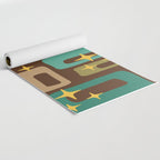 Retro Mid Century Modern Abstract Pattern 222 Yoga Mat Gallery Image 2
