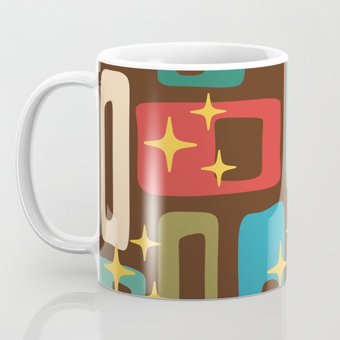 Retro Mid Century Modern Abstract Pattern 222 Coffee Mug Gallery Image 3