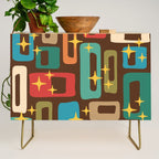 Retro Mid Century Modern Abstract Pattern 222 Credenza Gallery Image 1