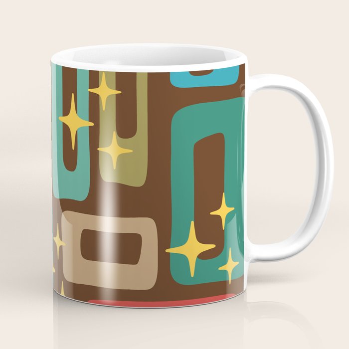 Retro Mid Century Modern Abstract Pattern 222 Coffee Mug Gallery Image 1