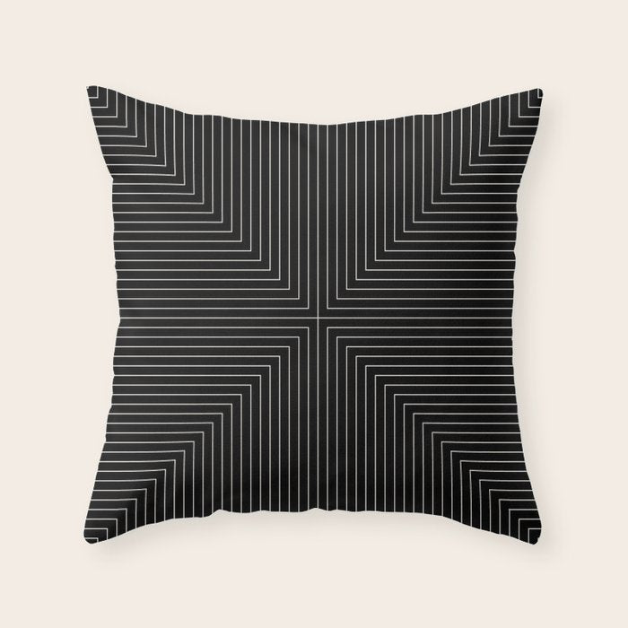 Angular Lines IX Throw Pillow Gallery Image 6