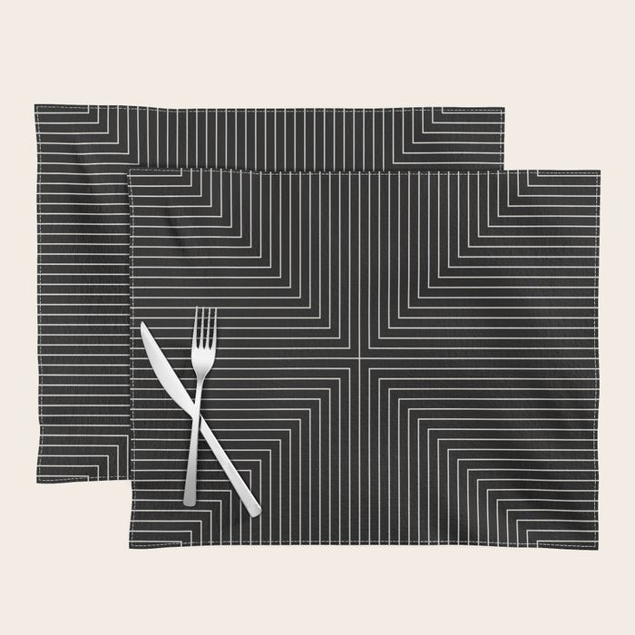 Angular Lines IX Placemat Gallery Image 1