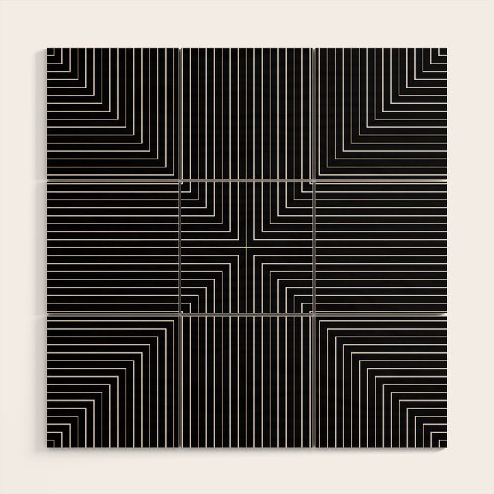 Angular Lines IX Wood Wall Art Gallery Image 1