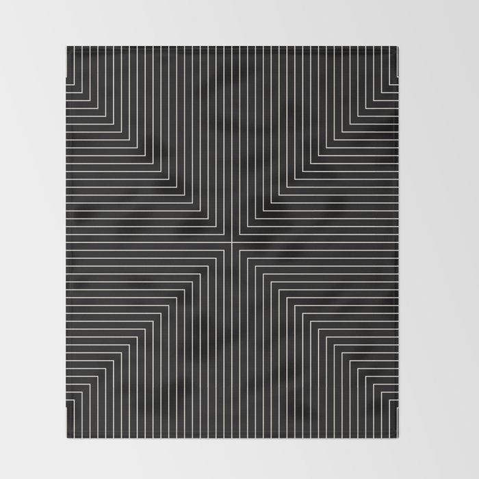 Angular Lines IX Throw Blanket Gallery Image 2