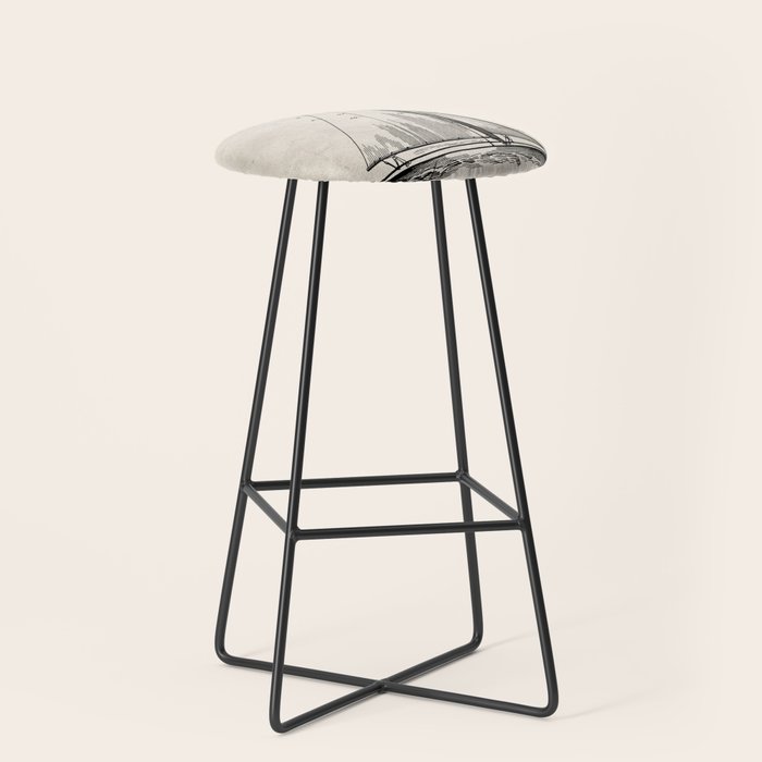 Sailboat Patent - Yacht Art - Antique Stool Gallery Image 1