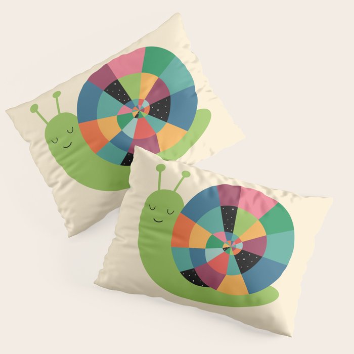 Snail Time Pillow Sham Gallery Image 1