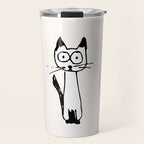 Hey it's a cat! Travel Mug Gallery Image 1