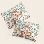 Cheetah Collection - Orange & Green Palette Pillow Sham Gallery Image 3