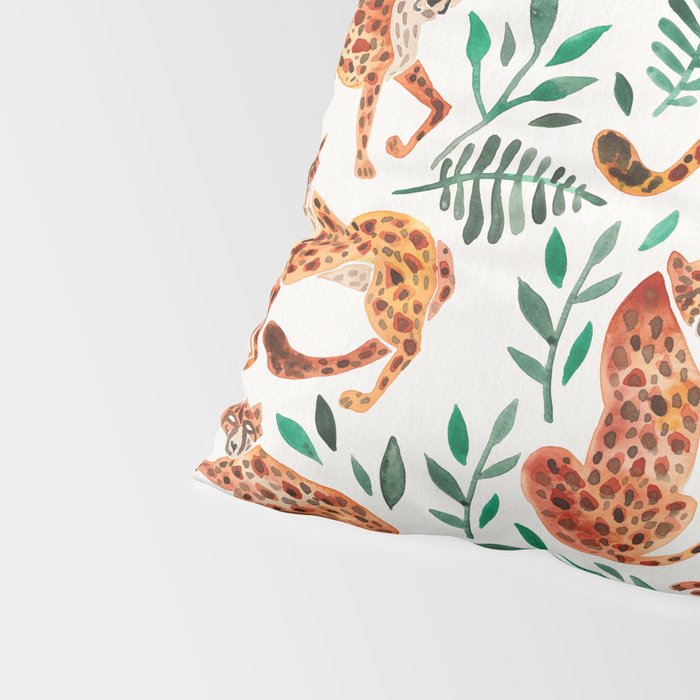 Cheetah Collection - Orange & Green Palette Pillow Sham Gallery Image 4