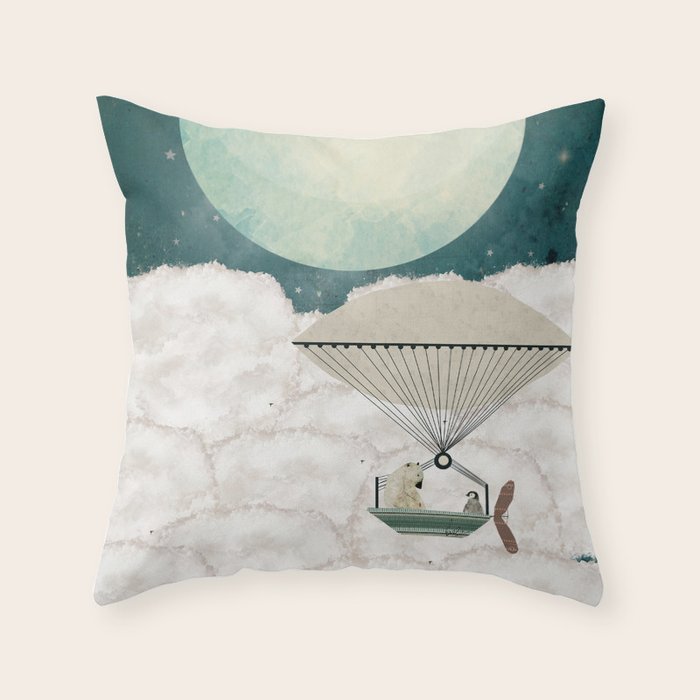 arctic explorers Throw Pillow Gallery Image 6