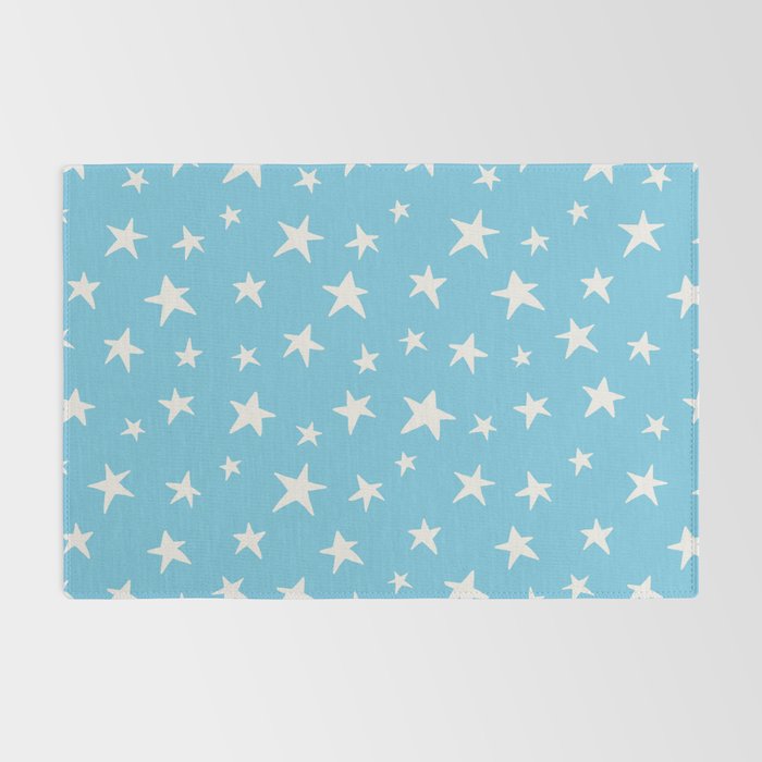 Stars Sky Blue Rug Gallery Image 2
