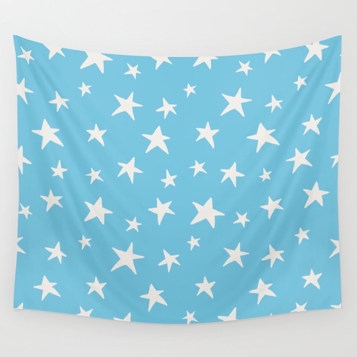 Stars Sky Blue Wall Tapestry Gallery Image 4