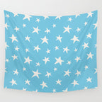 Stars Sky Blue Wall Tapestry Gallery Image 4