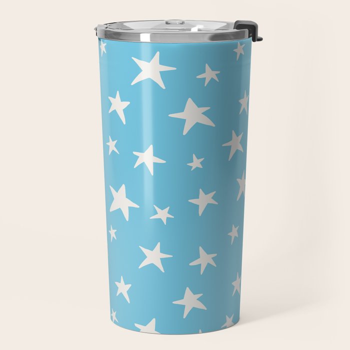 Stars Sky Blue Travel Mug Gallery Image 2
