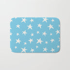 Stars Sky Blue Bath Mat Gallery Image 1