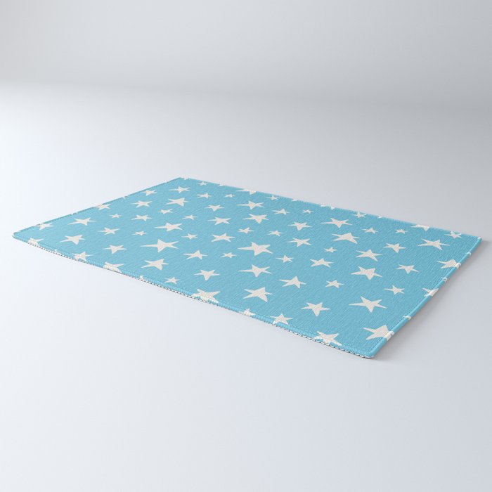 Stars Sky Blue Rug Gallery Image 3