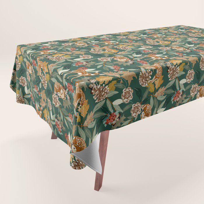 Deer in the autumn nature 22 Tablecloth Gallery Image 1