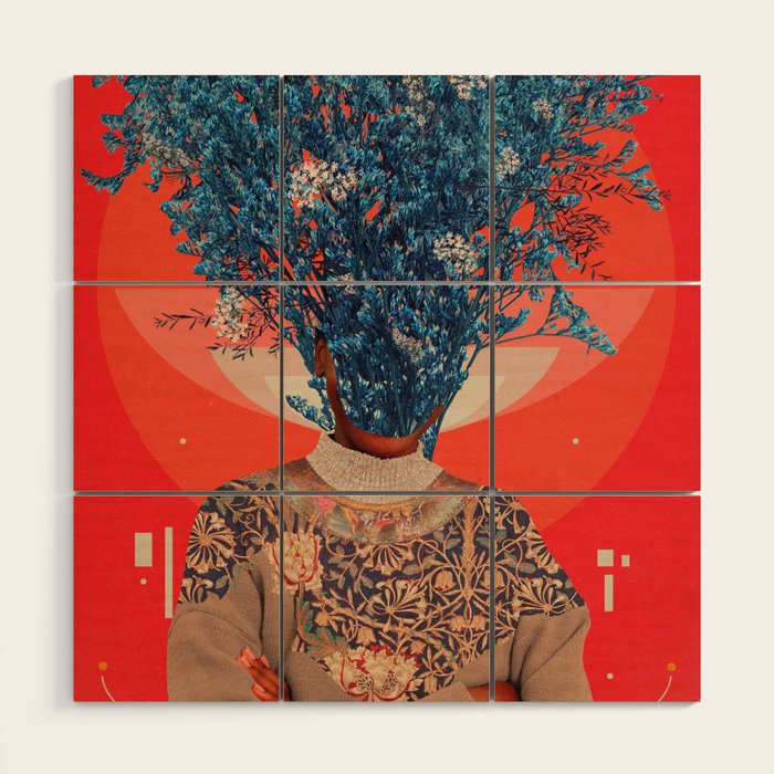 Her Veiled Smiles Wood Wall Art Gallery Image 1