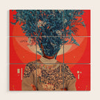 Her Veiled Smiles Wood Wall Art Gallery Image 1