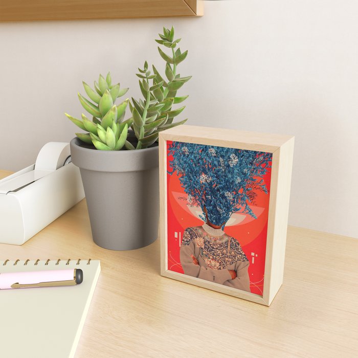 Her Veiled Smiles Mini Art Print Gallery Image 2