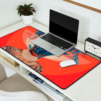 Her Veiled Smiles Desk Mat Gallery Image 2