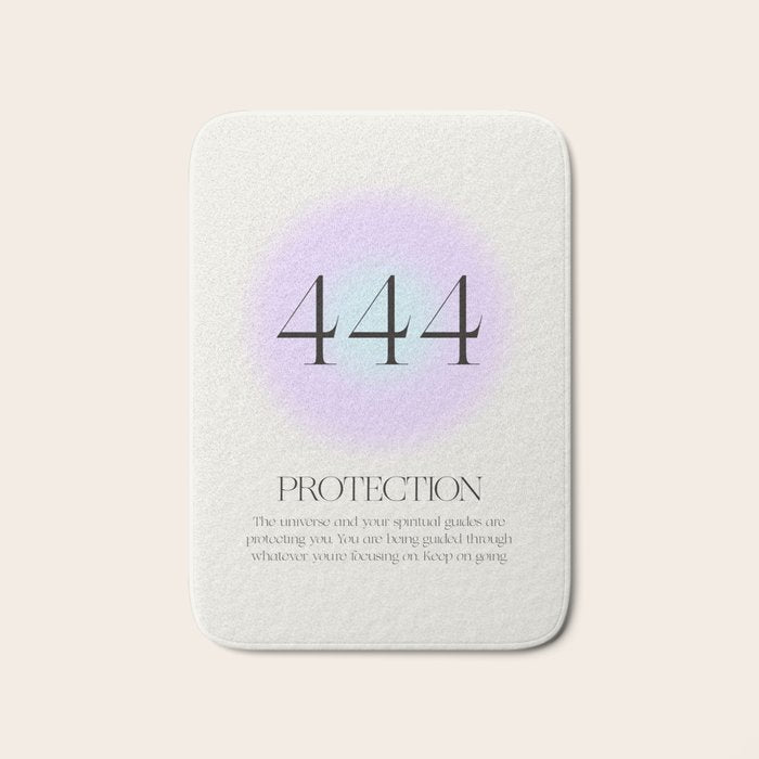 Angel Number 444 | Protection Bath Mat Gallery Image 1