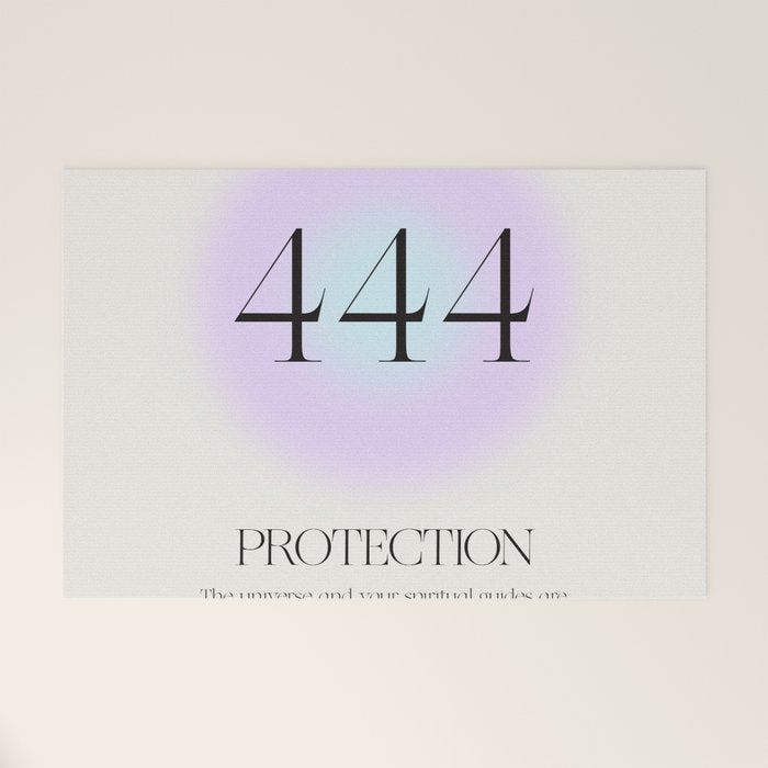 Angel Number 444 | Protection Welcome Mat Gallery Image 1